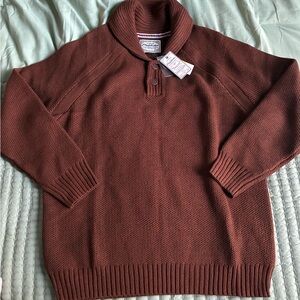 Men's Brown Collared Sweater new with tags